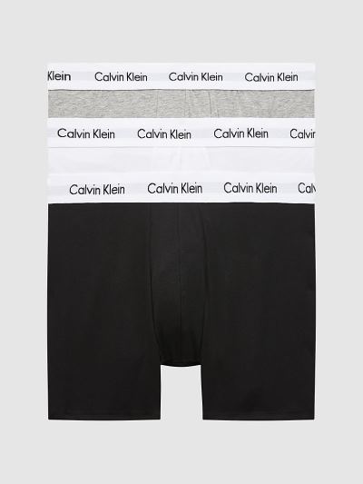 Calvin Klein Underwear HU809155 | Calvin Klein Cotton Stretch Férfi Rövidnadrág Fekete / Fehér / Szü